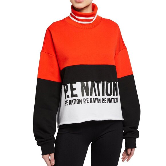 P.E Nation Real Challenger Logo-Print Cotton Jersey Sweatshirt - Picture 2 of 5